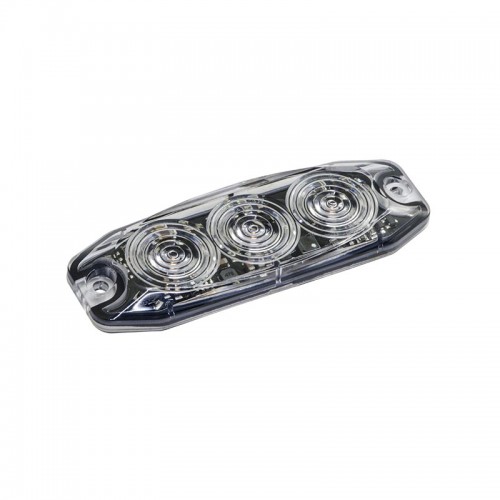 Low-Profile 3-LED Amber Warning Lamp